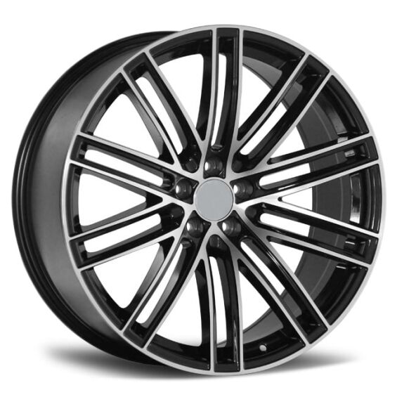 Porsche Macan wheels 21 inch black machined face rims